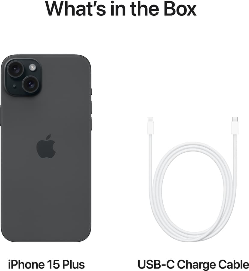 Apple iPhone 15 Plus 256GB Svart