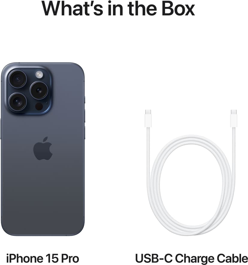 Apple iPhone 15 Pro 128GB Blå, Titanium