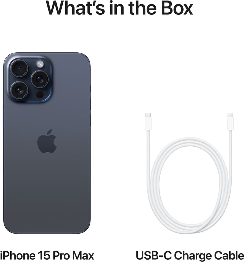 Apple iPhone 15 Pro Max 256GB Blå, Titan