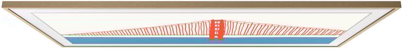 Samsung Alternativ ram 85" Teak Modern