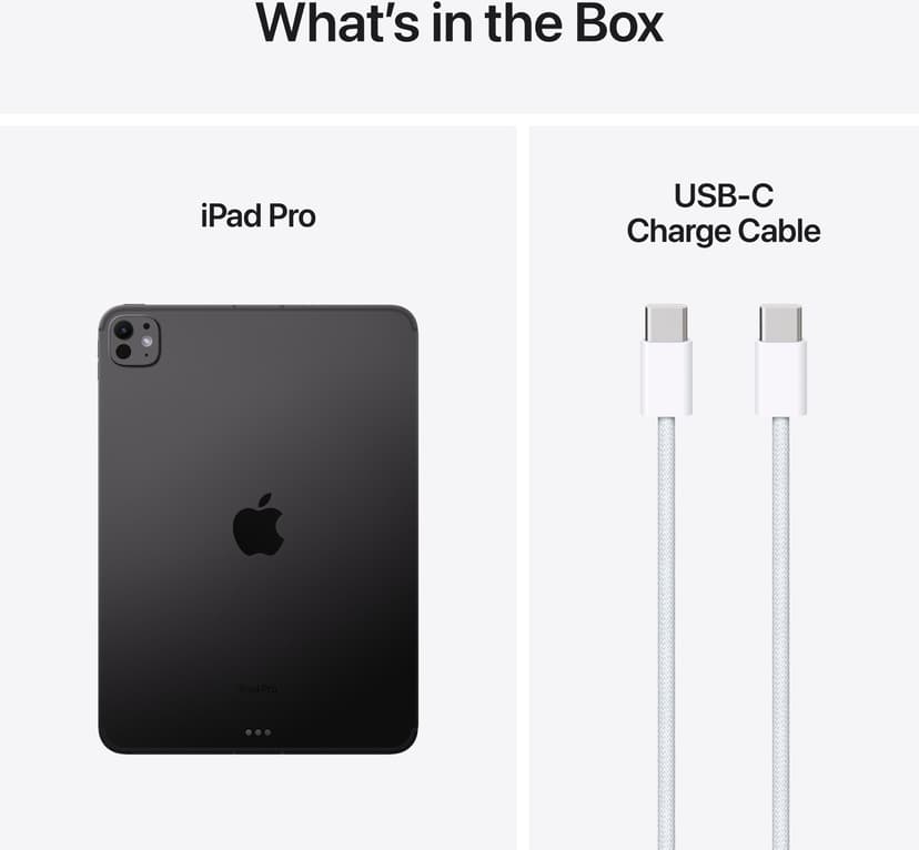 Apple iPad Pro (2024) WiFi + Cellular Nanotexturglas 16GB 11" Apple M 2000GB Rymdsvart