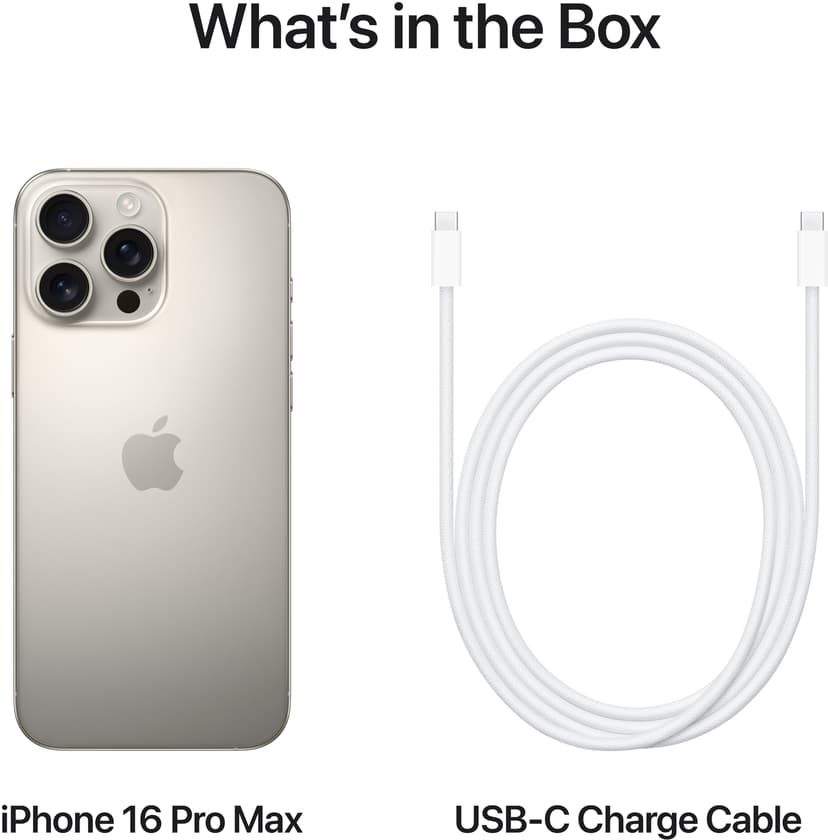 Apple iPhone 16 Pro Max 1000GB Naturlig titan