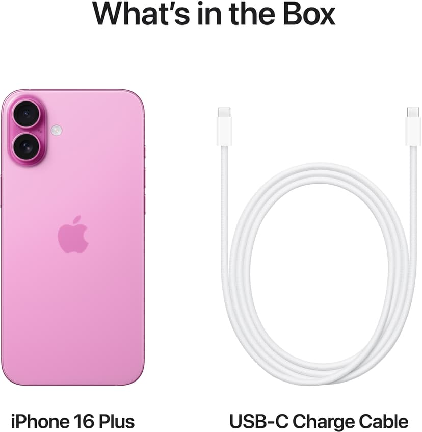 Apple iPhone 16 Plus 512GB Vaaleanpunainen