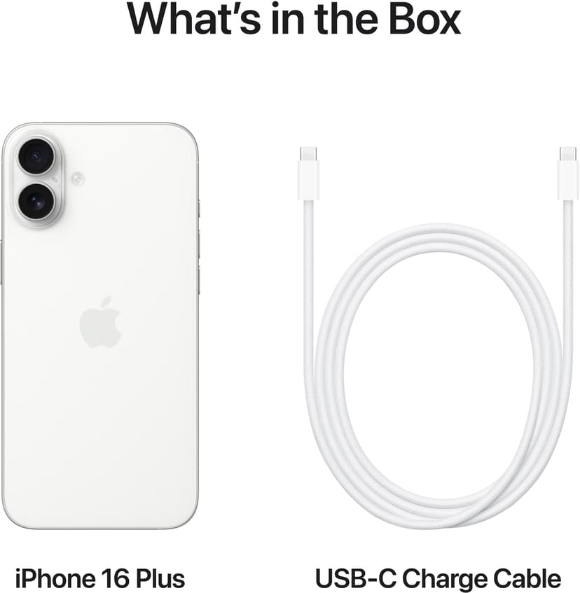 Apple iPhone 16 Plus 512GB Hvit