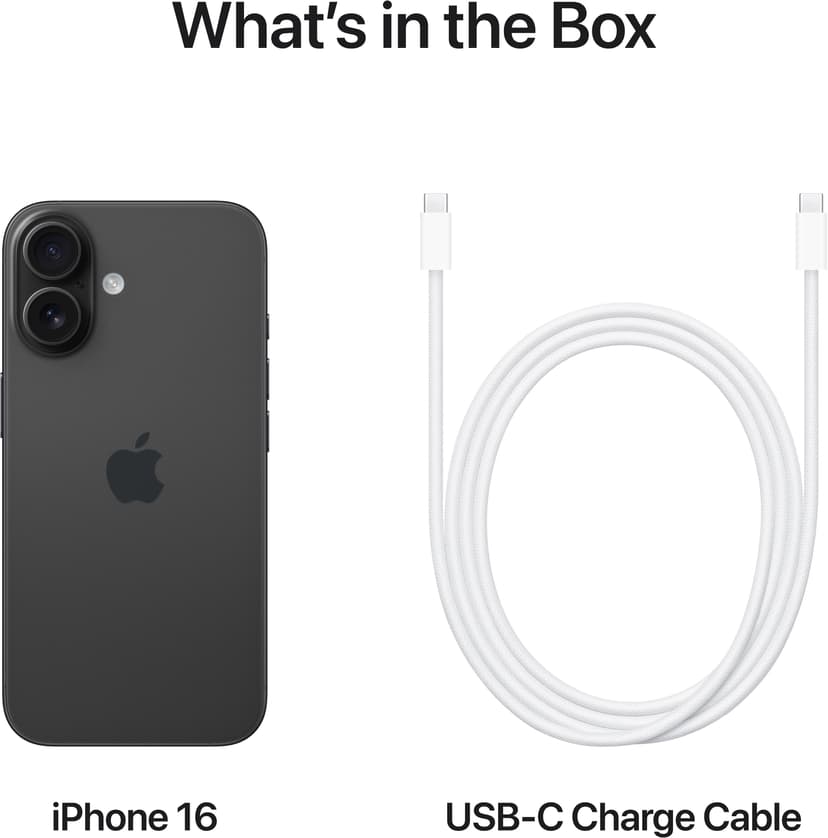 Apple iPhone 16 256GB Zwart