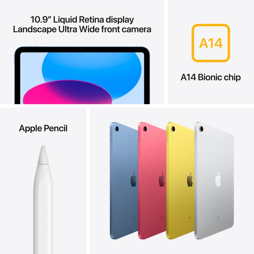 Apple iPad 10th gen (2022) Wi-Fi 10.9" Apple 64GB Silver