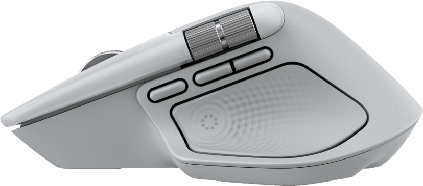 Logitech MX Master 4 for MAC Bluetooth Mus Sølv, Hvit