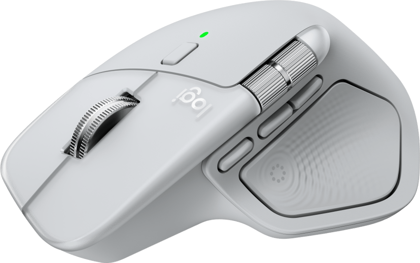 Logitech MX Master 4 for MAC Bluetooth Mus Sølv, Hvit