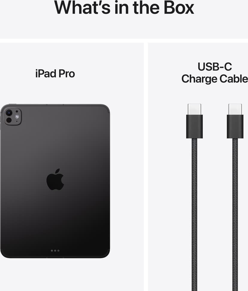 Apple iPad Pro (2025) WiFi + Cellular Nano-texture glass 16GB 11" Apple M5 2000GB Zwart