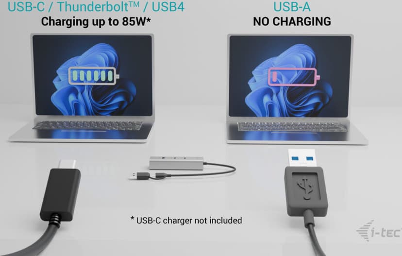 I-Tec Universal Charging Metal HUB USB-C/A PD 85W