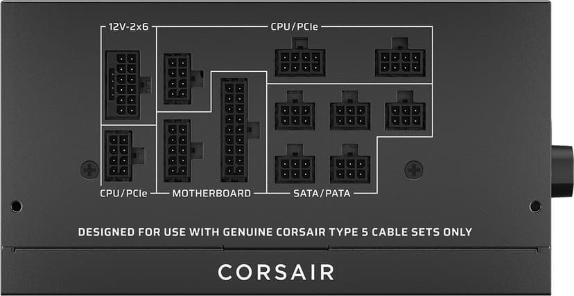 Corsair RM1000x Shift (2025) 1000W ATX 80+ Gold Strømforsyning