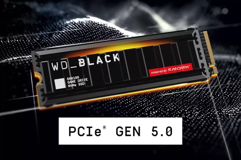 SanDisk Black SN8100 4TB SSD Heatsink M.2 PCIe 5.0