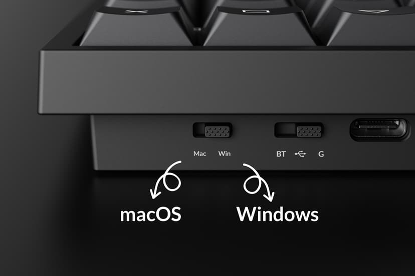 Keychron B36 Tri-M Kablet og trådløs Nordisk
