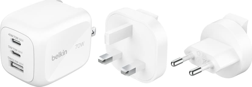 Belkin BoostCharge Pro 70W 2C1A Wall Charger Vit