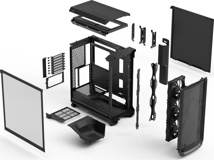 Fractal Design Meshify 3 Black TG light tint Svart