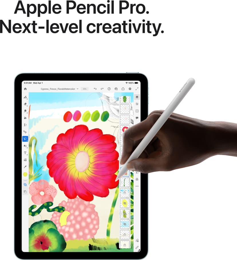 Apple iPad Air (2026) Wi-Fi + Cellular 12GB 11" Apple M4 128GB Grå