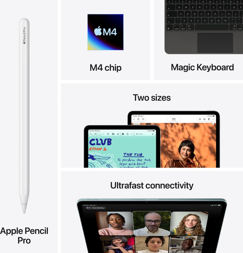 Apple iPad Air (2026) Wi-Fi 12GB 13" Apple M4 128GB Blå