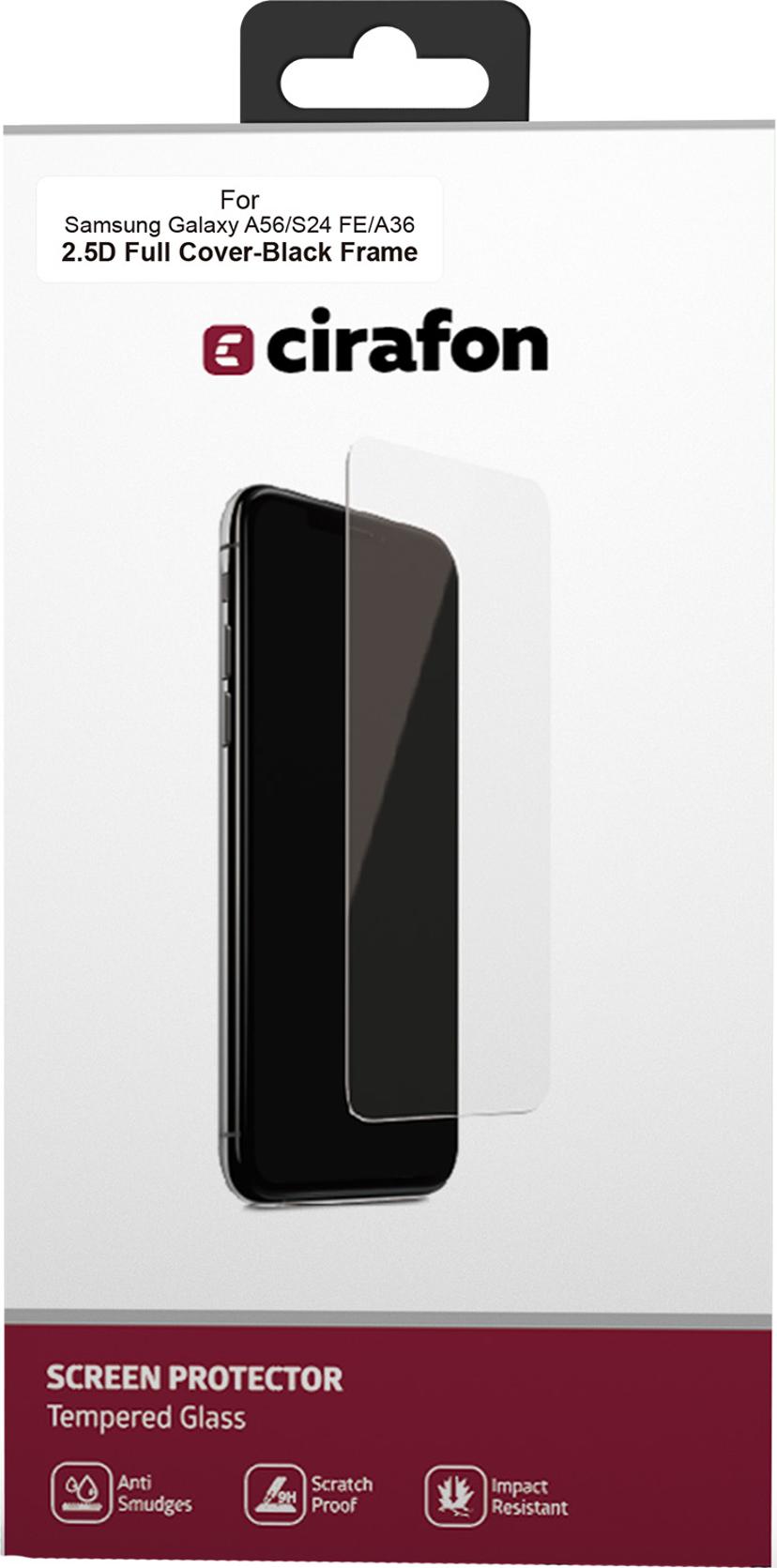 Cirafon Recycled Ultra-Wide (Double Tempered) skjermbeskytter Samsung Galaxy A36, Samsung Galaxy A56, Samsung Galaxy S24 FE