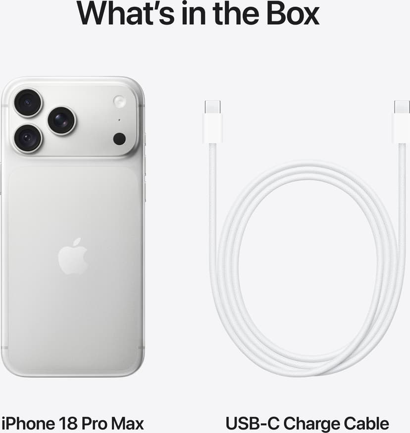 Apple iPhone 18 Pro Max 1000GB Silver