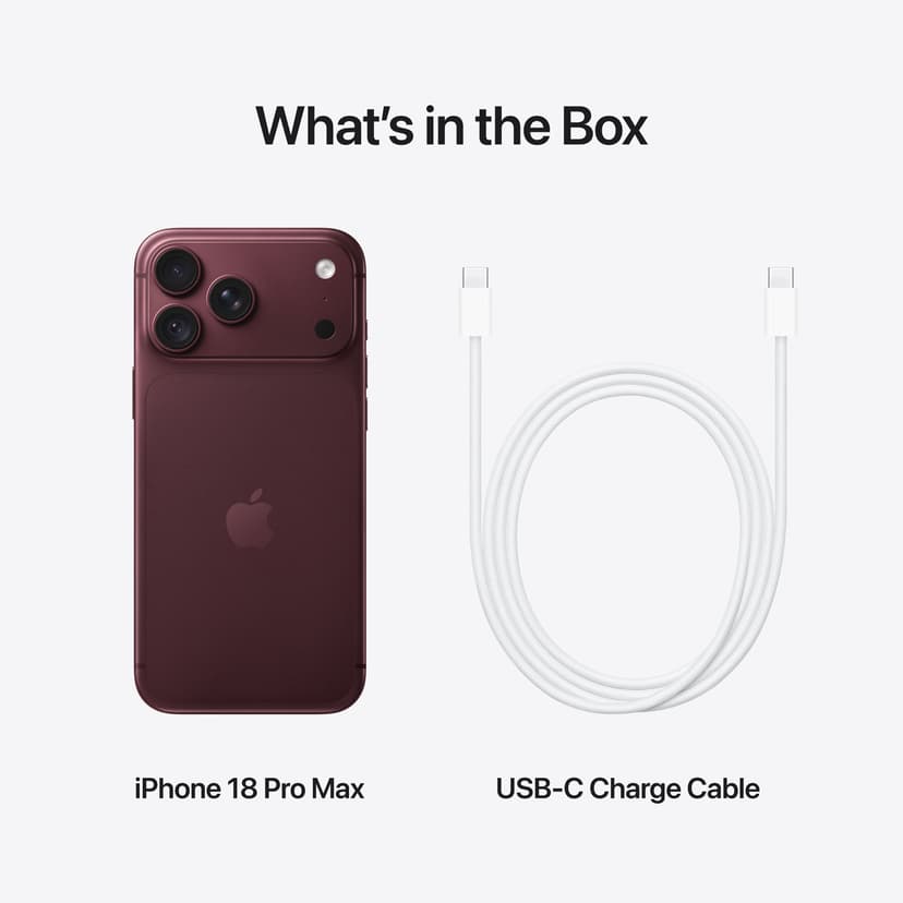 Apple iPhone 18 Pro Max 256GB Viininpunainen