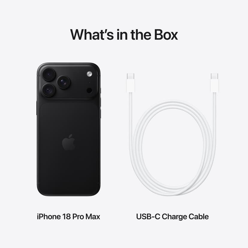Apple iPhone 18 Pro Max 2000GB Musta