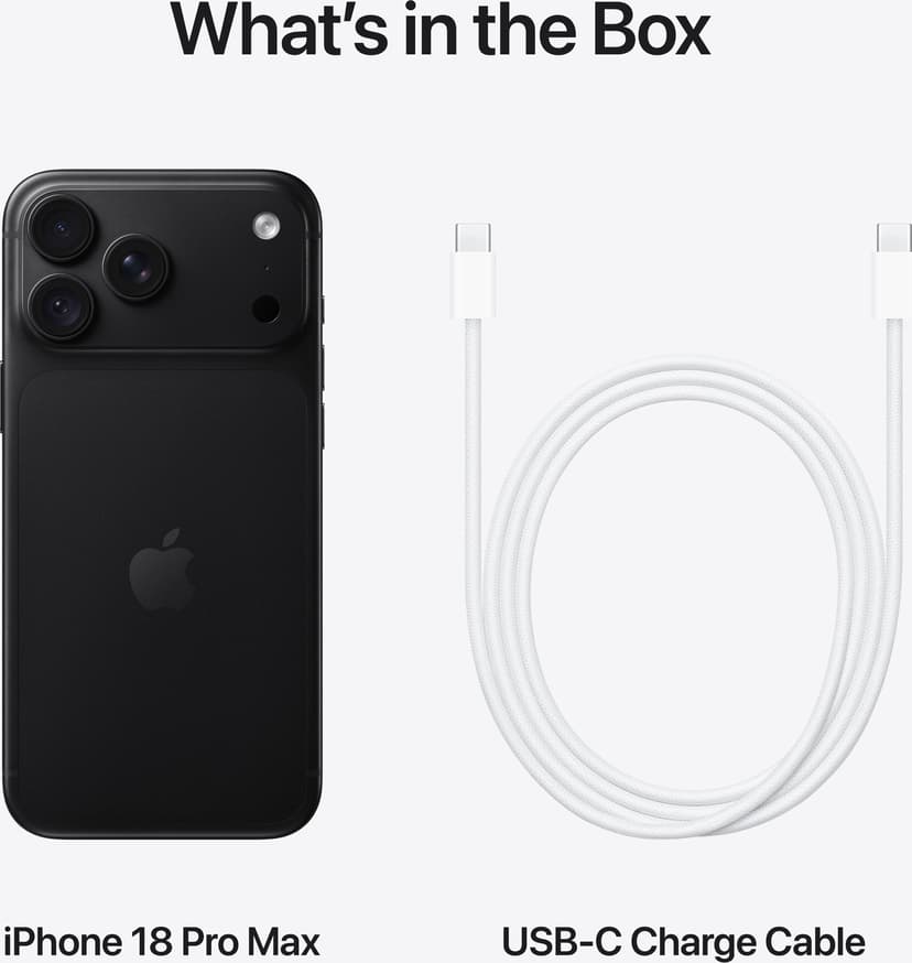 Apple iPhone 18 Pro Max 512GB Svart