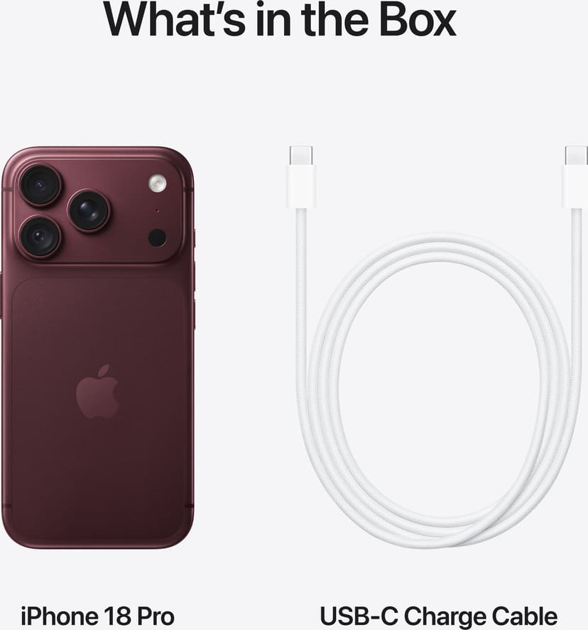 Apple iPhone 18 Pro 1000GB Viininpunainen