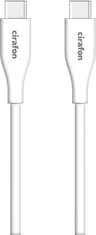 Cirafon Synk/laddkabel USB-C 1m USB-C USB-C Vit