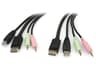 Startech 4-in-1 USB DisplayPort KVM Switch Cable w/ Audio & Microphone 