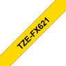 Brother Tape 9mm TZe-FX621 Sort/Gul Fleksibel 