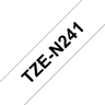 Brother Tape 18 mm TZe-N241 Svart/hvit Ikke-laminert 
