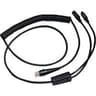 Honeywell Kabel KBW/PS2 Spiral Svart 3m 3m PS/2 Svart