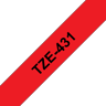 Brother Tape 12mm TZe-431 Musta/Punainen
