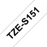 Brother Tape 24mm TZe-S151 Svart/Transparent Extra Stark 