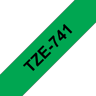 Brother Tape 18mm TZe-741 Sort/Grøn 