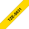 Brother Tape 12mm TZe-S631 Svart/Gul Extra Stark 