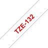 Brother Tape 12mm TZe-132 Röd/Transparent 