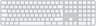 Apple Magic Keyboard Touch ID Apple Silicon talltastatur USB-C (2024) Kablet og trådløst Norsk