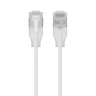 Ubiquiti Ultra-thin Braided Shielded RJ-45 Cat 6A 8m Genomskinlig, Vit
