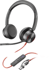 HP Poly Blackwire 8225 Stereo USB-A, USB-C Microsoft Teams Svart