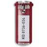 Durable Nyckelbricka Key Clip Röd 6st