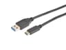 Cirafon Sync/Charge Cable USB-C 0.15m USB-A USB-C Zwart