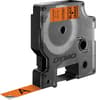 Dymo Tape D1 12mm Svart/Oransje Durable 