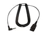 Jabra PC cord QD to 3.5 MM Svart