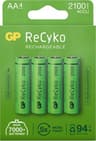 GP Batteri ReCyko 4stk. AA 2100mAh Oppladbare 
