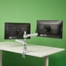R-Go Tools Monitorarm R-Go Zepher, verstelbare dubbele monitorarm, 100% circulair, tot 8 kg draagvermogen, zwart 