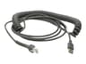 Zebra CBA-U29-C15ZBR USB-kaapeli USB 2.0 4,57 m USB A musta 4.57m USB-A Musta