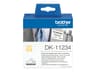 Brother Etiketter Namn Skylt 60x86mm 260st/Rulle Svart/Vit 