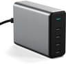 Satechi 165 watt USB-C 4-port PD GaN-lader Grå, Svart