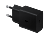 Samsung EP T1510 Strömadapter 15W + USB-C Kabel 1m Svart